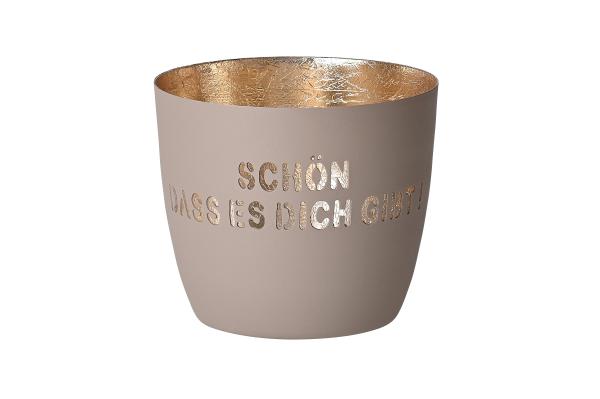 Madras Windlicht Schön dass es Dich gibt